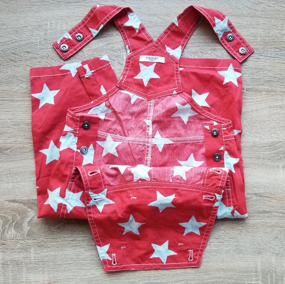 2012 nwot/ln Mini Boden 2-3 years red lightweight shortalls - Picture 4 of 9
